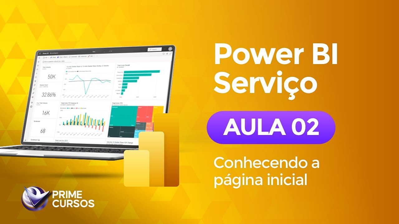 Aula 02 - Conhecendo a Página Inicial do Power BI Serviço | Power BI ...