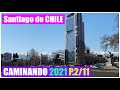 💜 CAMINANDO 🚶‍♂️🎥desde PARQUE FORESTAL😎 hasta Presidente RIESCO💎 Santiago de CHILE (4k)2021. P2