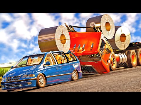 Dangerous Objects and Car Crashes #03 [BeamNG.Drive]