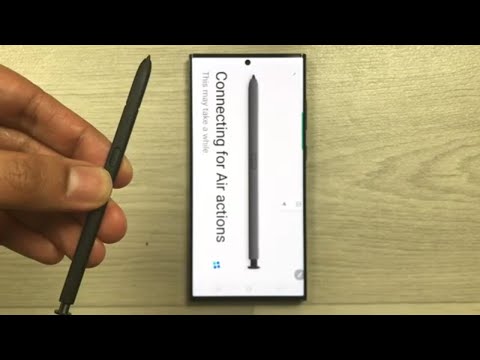 Samsung S23 Ultra - How To Connect S-Pen for Air Actions and Charging