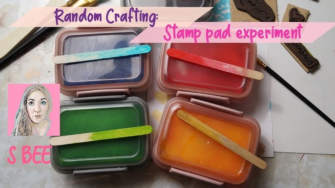 homemade stamp pad without sponge  how to make stamp pad without