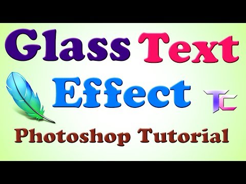 Glass Text Effect Adobe Photoshop cs Tutorial 