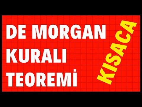 Video: De Morgan Yasası nedir?