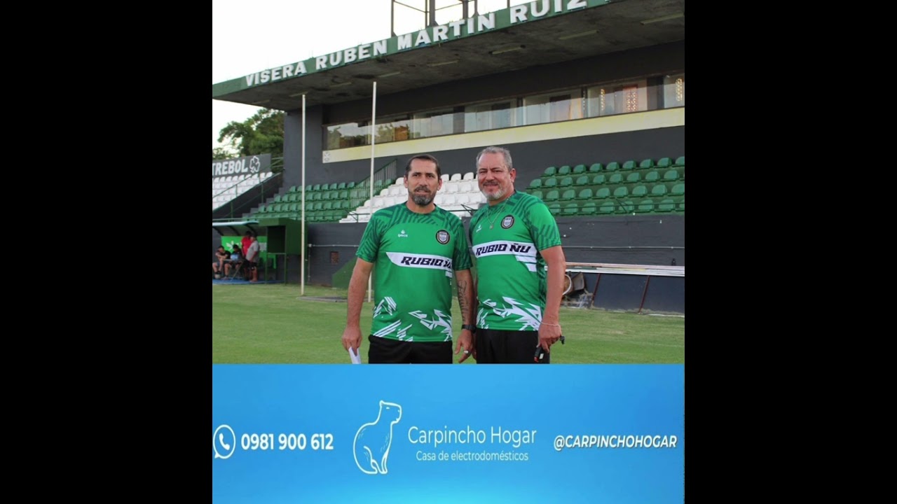 Conferencia de prensa de Gustavo Morínigo DT de Rubio Ñu, luego de la victoria ante Luqueño. 