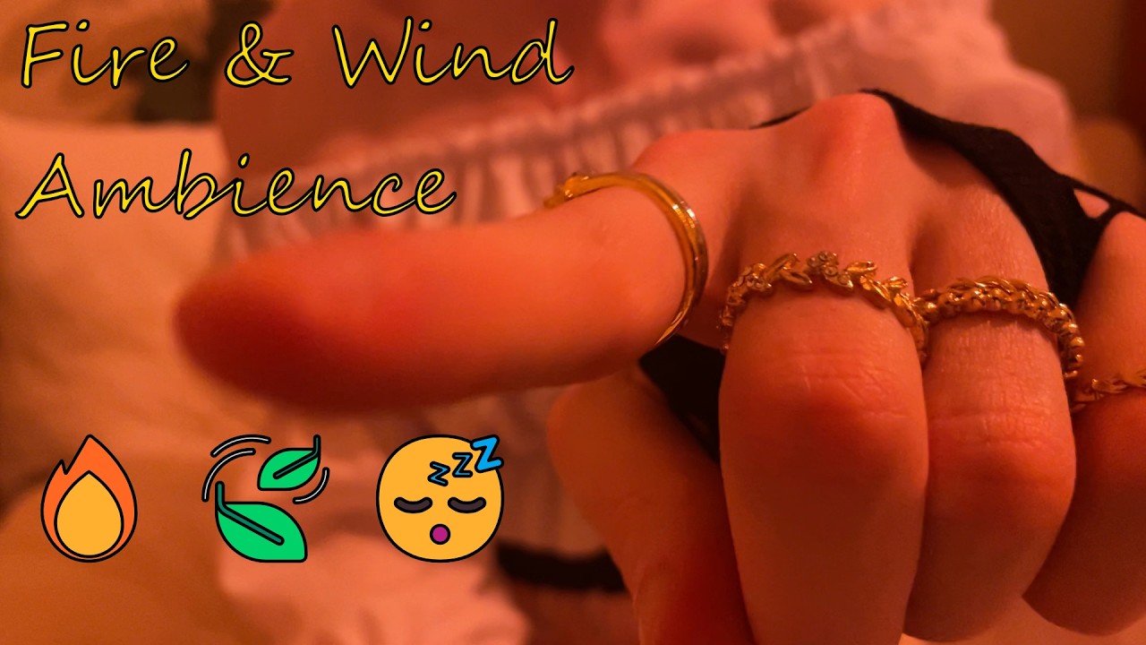 Stroking & Poking Your Face🎥👈| Femboy POV ASMR |🍃Wind & Fire🔥Ambience😴