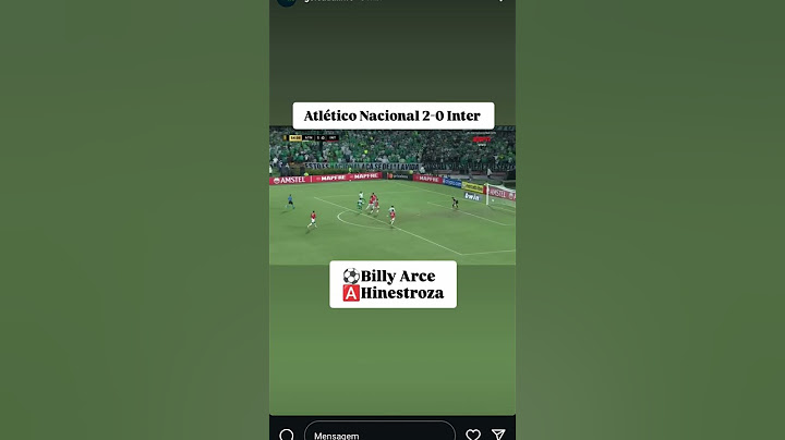 O gol de Billy Arce pro Atlético Nacional. 2x1. #shorts