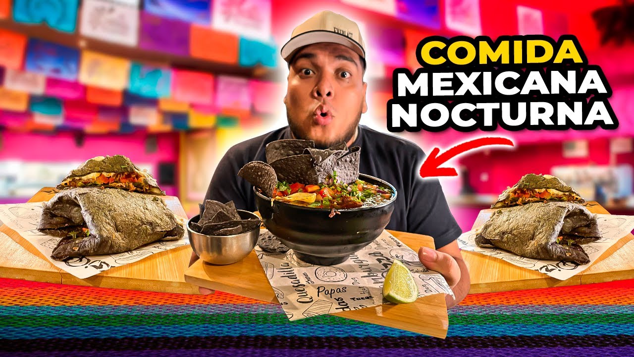 😳COMIDA MEXICANA NOCTURNA en EL SALVADOR *UNA DELICIA* 🤤