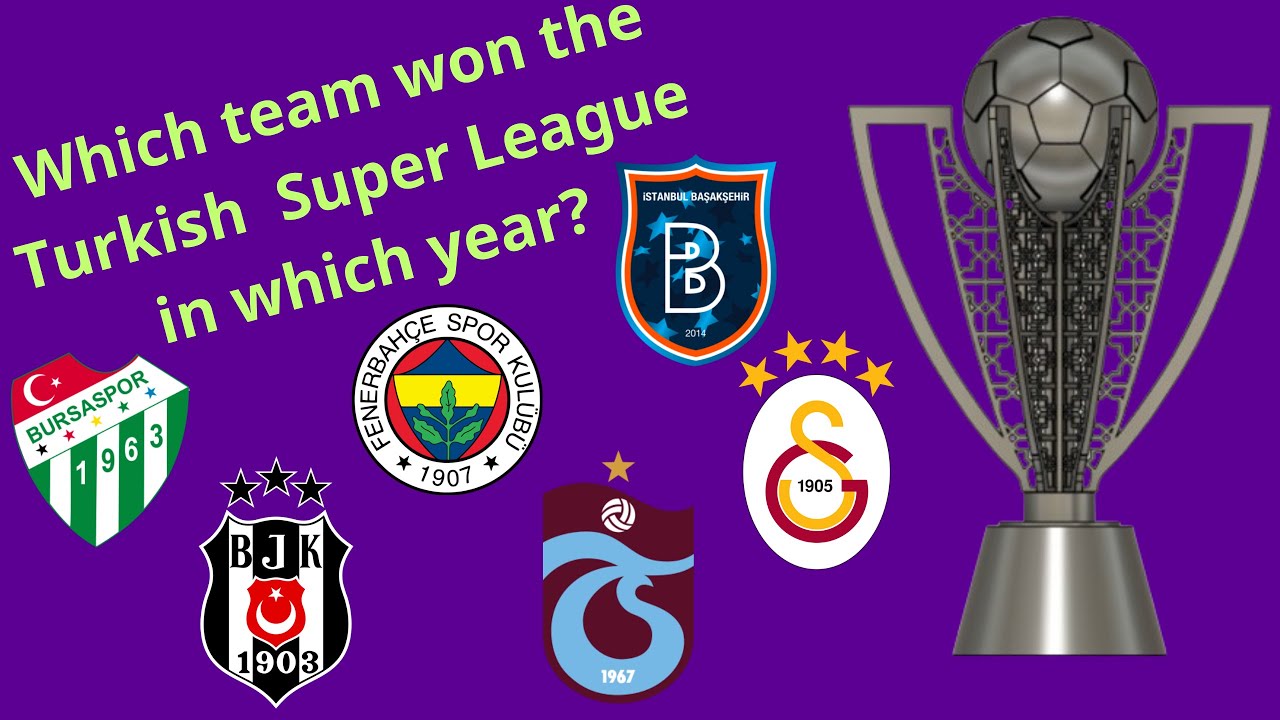 ALL Winners Turkish Super League 19592023 YouTube