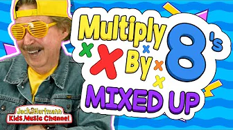Multiply by 8's! | All Mixed Up | Multiply By Music | Jack Hartmann