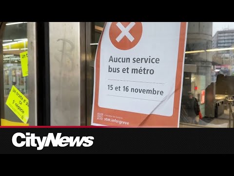 Strike shutting down STM Montreal metro and bus service this weekend