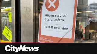 Strike shutting down STM Montreal metro and bus service this weekend