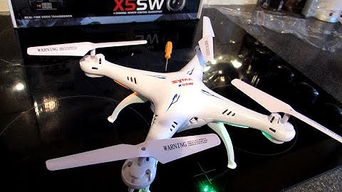 Syma X5SW Quadcopter - Unboxing & Test (Tomtop.com)