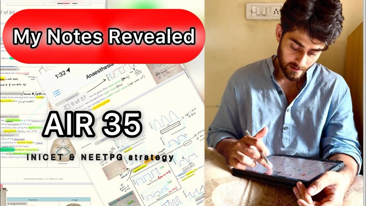 How I made my NOTES for Neet PG & INICET | AIR 35          