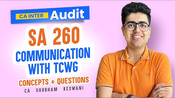 SA 260 Revision | CA Inter Audit Sep
