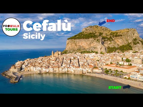 Cefalù, Sicily Walking Tour in 4K- June 24th, 2020