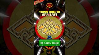 BEST TH10 WAR BASE LINK! #clashofclans #coc #th10 #th10base