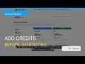 How to Add Credits on B-Smart Builder