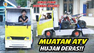 Tes Muatan Atv Dimas Coba Truck Towingnya Muatan Berat Malah Hujan Gimana Nih