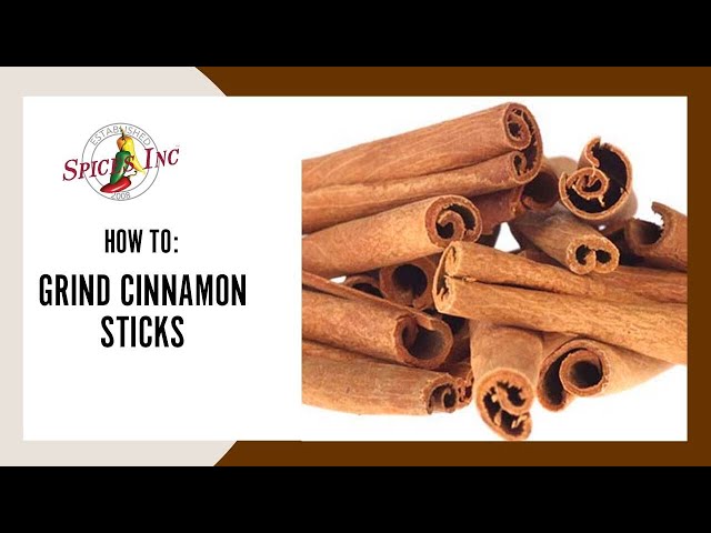 How To Cut Cinnamon Sticks 