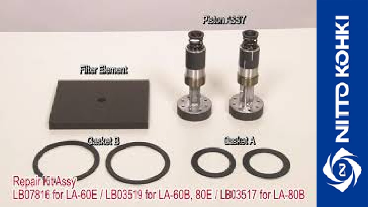 Nitto Kohki MEDO LA-80B Air Blower Repair Kit | In Stock