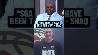 Shaq tells Jokić that SGA should have won MVP over him 😅 Resimi