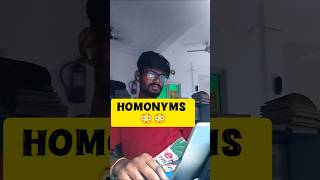 Homonyms ka special lecture 🥰#homonyms #minivlog #sscaspirants