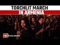 Armenia procession torchlit march held in yerevan to mark mass deaths of armenians