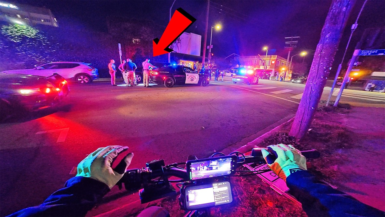 I rode myself Right into a Police pursuit..