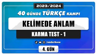 23 Keli̇mede Anlam Karma Test - 1 Soru Çözümü Paragraf Kampi Önder Hoca