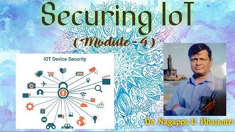 Securing IoT || Module - 4 || By Dr. Nagappa U Bhajantri