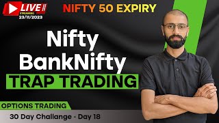 23 November Live Trading | Live Intraday Trading Today | NIFTY 50 Expiry livetrading