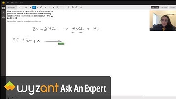 Stoichiometry with a balancing a chemical equation