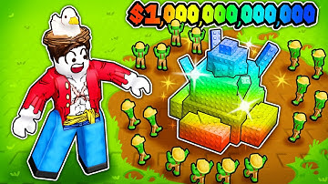 becoming a TRILLIONAIRE in Roblox your goblin mine