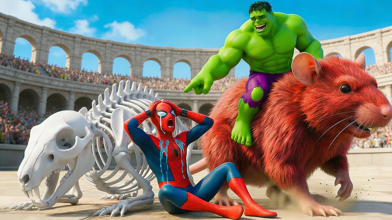 🐀🕷️ SPIDERMAN Wins The Magic Giant Rat Racing Championship – Epic Racing Challenge