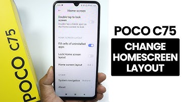 Change Home Screen Layout in Poco C75 - Home Screen Settings