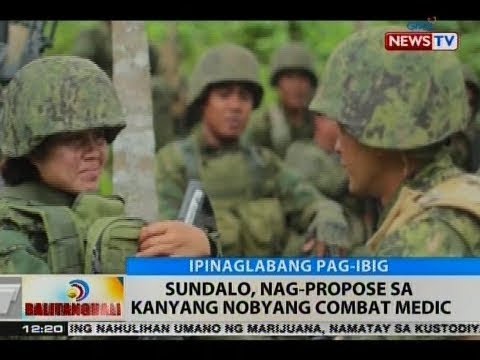 BT Sundalo nag propose sa kanyang nobyang combat medic