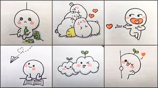 How To Draw Cute Sticker - Simple Sticker Drawing