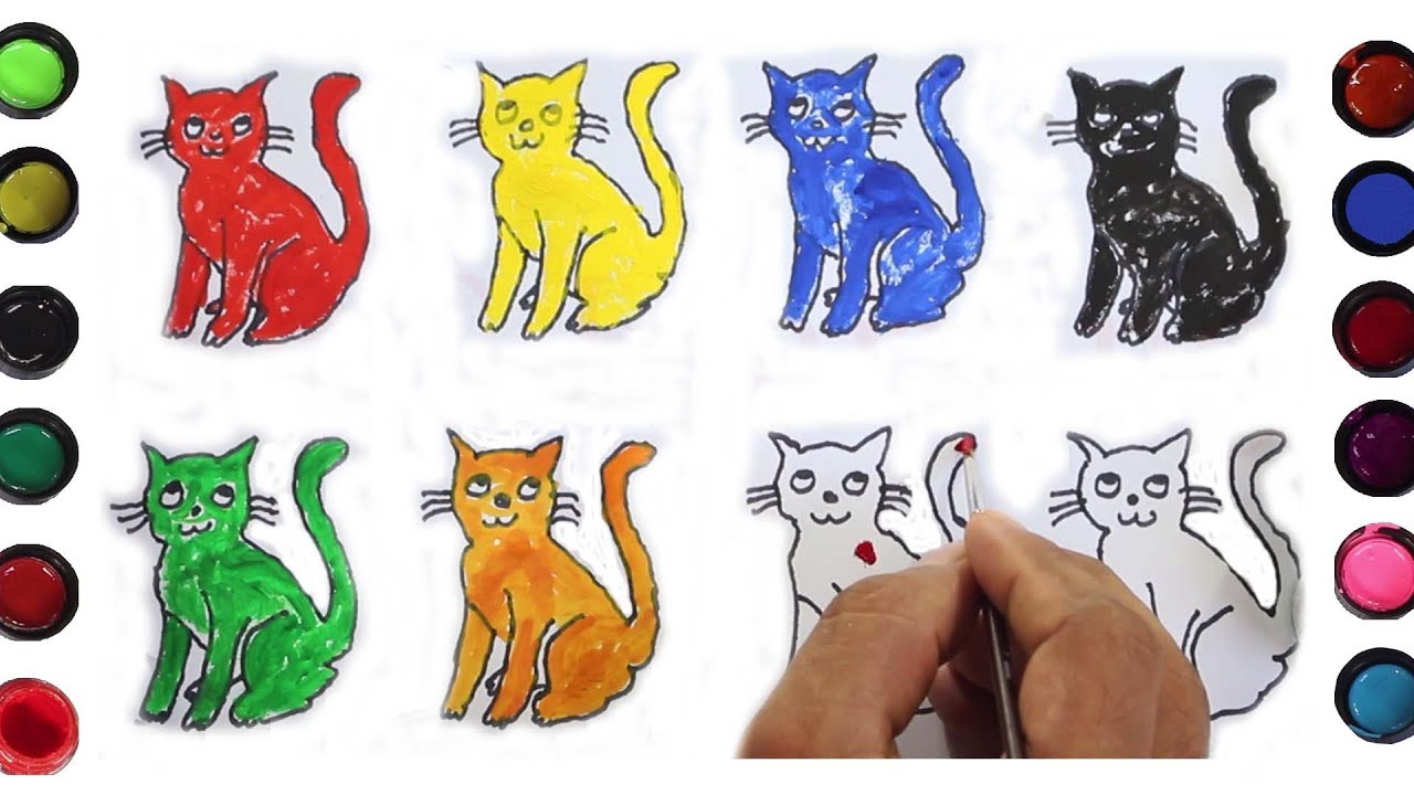Easy How to Draw a Kitten Tutorial and Kitten Coloring Page | Drawings, Art  drawings for kids, Kids art projects