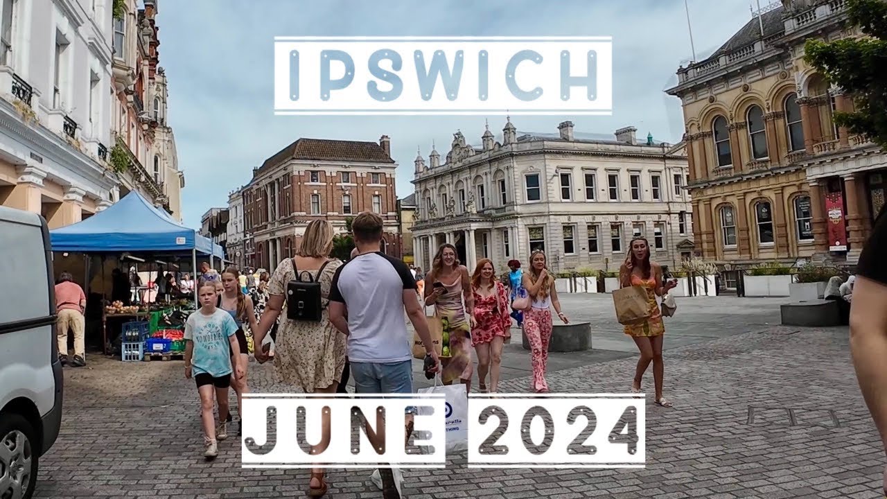 Ipswich High Street Town Centre Walk - Westgate & Regent Street - June