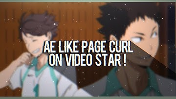 AE LIKE PAGE CURL TRANSITION | videostar