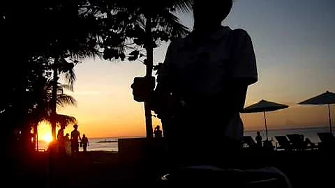 Susan treated us at The Boardwalk on Kuta Beach, B...