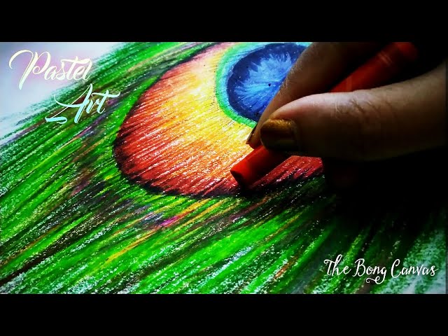 Oil Pastel & Oil Stick Drawing: Peacocks · Art Prof