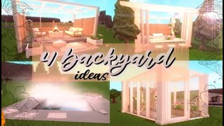 Bloxburg 4 Cute Backyard Ideas