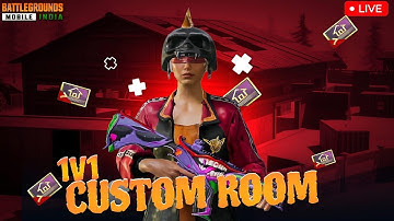 BGMI TDM CUSTOM ROOM LIVE 🔴 | 1v1, 2v2, 4v4 | Rush Gameplay | BGMI