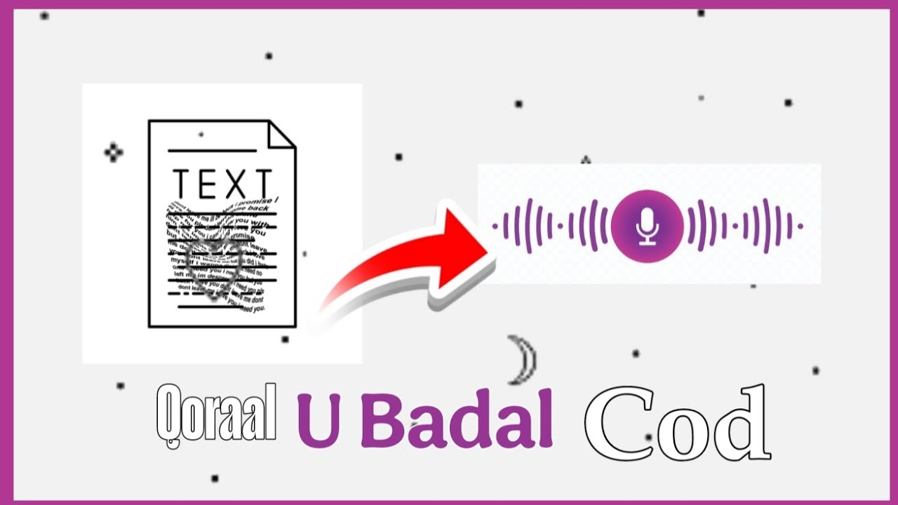 SIDA QORAAL SOOMAALI AH LOOGU BADALO COD SOOMAALI AH