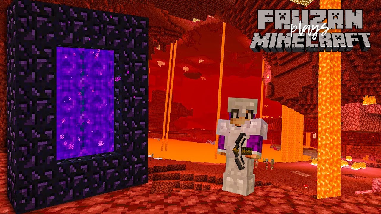 EXPLORING THE NETHER ( MINECRAFT ) - YouTube