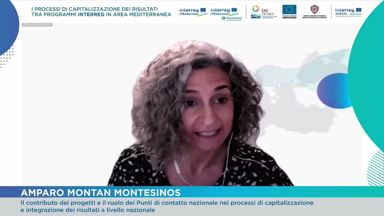 Galleria Webinar, 27 gennaio 2022 – “I processi di capitalizzazione dei risultati tra Programmi Interreg in area mediterranea” - Video 2 di 4