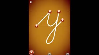 Letterschool Dnelian Style Cursive Lowercase Letters X, Y & Z Final