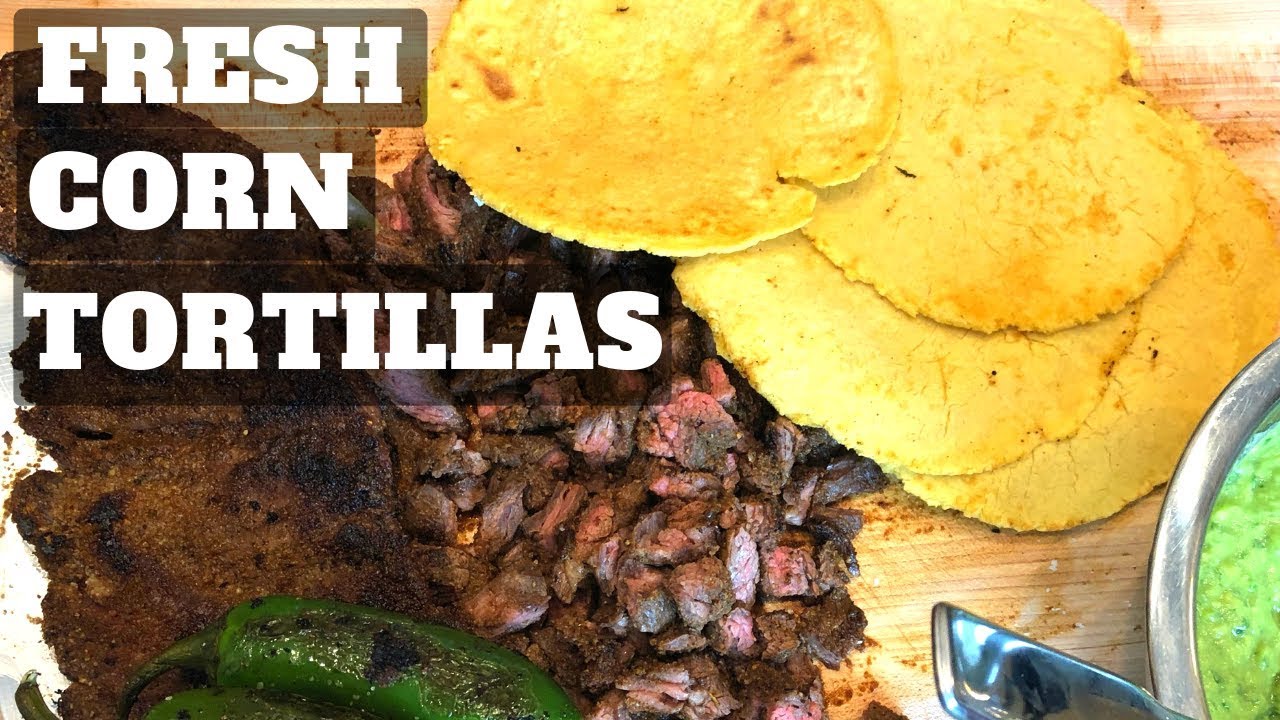 Fresh corn tortillas on the Blackstone griddle YouTube