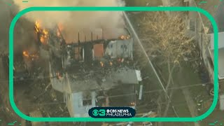 6-8 unaccounted for after East Lansdowne house fire during shooting that injured 2 officers